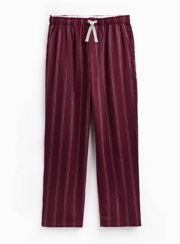 Burgundy Stripe Pyjama Bottoms S